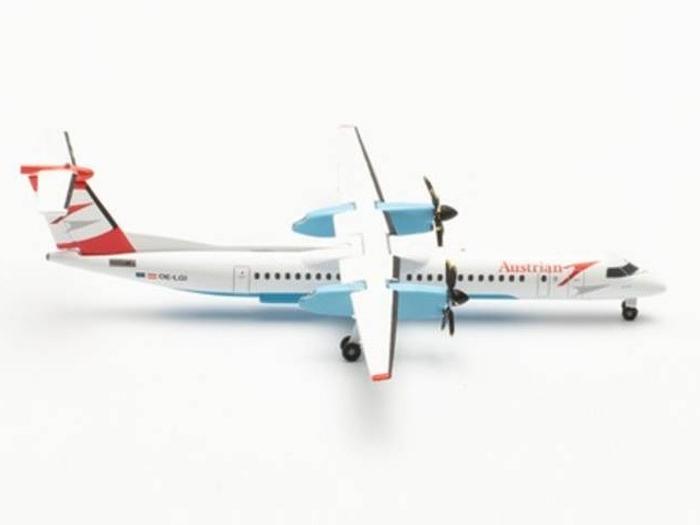 herpa wings 1/500 (ダイキャスト製) Q400 オーストリア航空 “Pfiat Di, Dash!” “Eisenstadt” OE-LGI