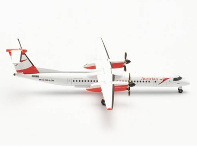 herpa wings 1/500 (ダイキャスト製) Q400 オーストリア航空 New Colors OE-LGN