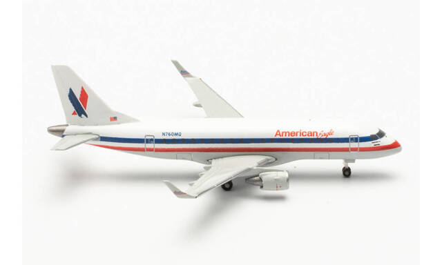 herpa wings 1/500 (ダイキャスト製) E170 アメリカン・イーグル (エンボイ・エア) レトロカラー N760MQ