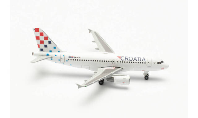 herpa wings 1/500 (ダイキャスト製) A319 クロアチア航空 “Osijek” 9A-CTN