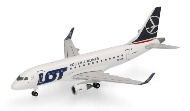 herpa wings 1/500 (ダイキャスト製) E170 LOTポーランド航空 SP-LDI
