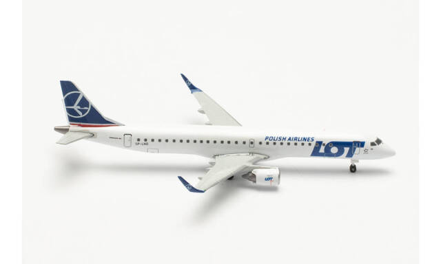 herpa wings 1/500 (ダイキャスト製) E195 LOTポーランド航空 SP-LND