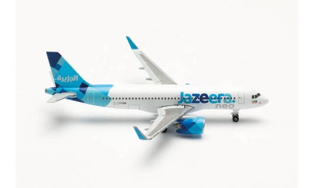 herpa wings 1/500 (ダイキャスト製) A320neo ジャジーラ・エアウェイズ 9K-CBB