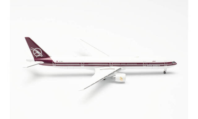 herpa wings 1/500 (ダイキャスト製) 777-300ER カタール航空 25 Years of Excellence A7-BAC