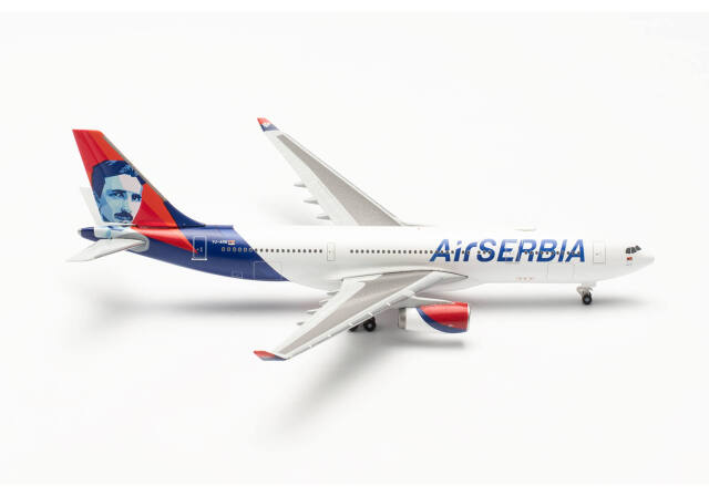 herpa wings 1/500 (ダイキャスト製) A330-200 エア・セルビア “Nikola Tesla” YU-ARB
