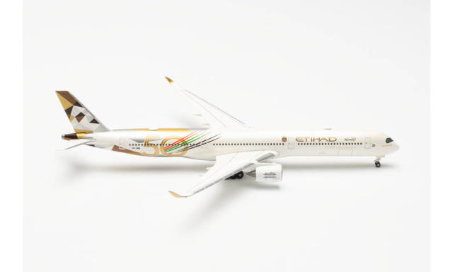 herpa wings 1/500 (ダイキャスト製) A350-1000 エティハド航空 “Year of the 50th” A6-XWB
