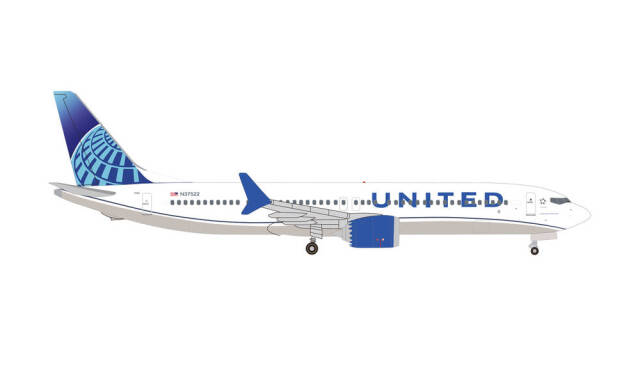 herpa wings 1/500 (ダイキャスト製) 737 Max 9 ユナイテッド航空 N37522