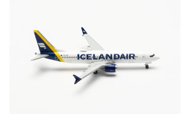 herpa wings 1/500 (ダイキャスト製) 737 Max 8 アイスランド航空 “L?trabjarg” 新塗装 (yellow tail stripe) TF-ICY