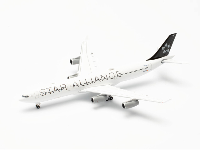 herpa wings 1/500 (ダイキャスト製) A340-300 ルフトハンザ航空 “Star Alliance” “Gladbeck” D-AIGW