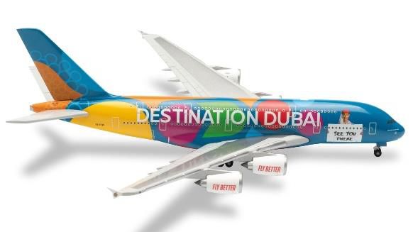 herpa wings 1/500 (ダイキャスト製) A380 エミレーツ航空 "Destination Dubai" A-EEW