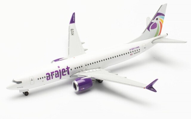 herpa wings 1/500 (ダイキャスト製) 737 Max 8 アラジェット “Los Tres Ojos” HI1078