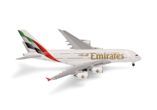 herpa wings 1/500 (ダイキャスト製) A380 エミレーツ航空  A6-EOG 新塗装