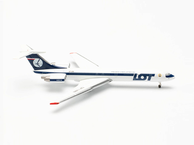 herpa wings 1/500 (ダイキャスト製) IL-62M LOTポーランド航空 “Ignacy Paderewski” SP-LBB