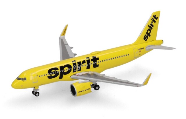 herpa wings 1/500 (ダイキャスト製) A320neo スピリット航空 N925NK