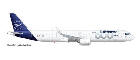 herpa wings 1/500 (ダイキャスト製) A321neo ルフトハンザ航空 “600th Airbus” “M?nster” D-AIEQ