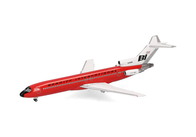 herpa wings 1/500 (ダイキャスト製) 727-200 ブラニフ航空 Solid Red N401BN