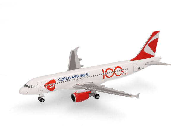 herpa wings 1/500 (ダイキャスト製) A320 チェコ航空 “100 Years” OK-IOO