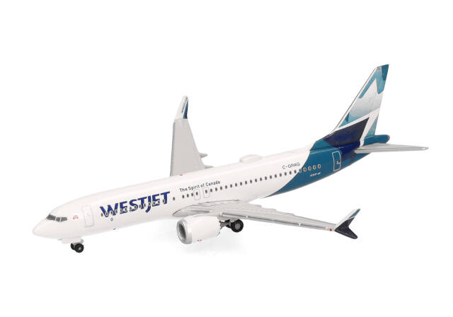 herpa wings 1/500 (ダイキャスト製) 737 Max 8 ウエストジェット航空 C-GRAG