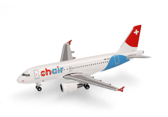 herpa wings 1/500 (ダイキャスト製) A319 チェアー航空 HB-JOJ
