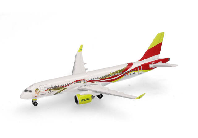 herpa wings 1/500 (ダイキャスト製) A220-300 エアバルチック "50th A220" YL-ABX