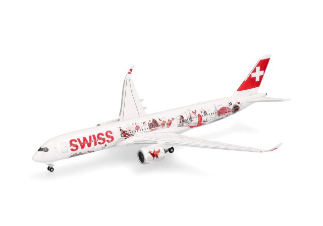 herpa wings 1/500 (ダイキャスト製) A350-900 スイスインターナショナルエアラインズ "Wanderlust""Lausanne" HB-IFA