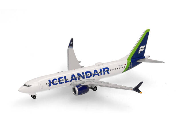 herpa wings 1/500 (ダイキャスト製) Max 8 アイスランド航空 green tail stripe "Landmannalaugar" TF-ICP