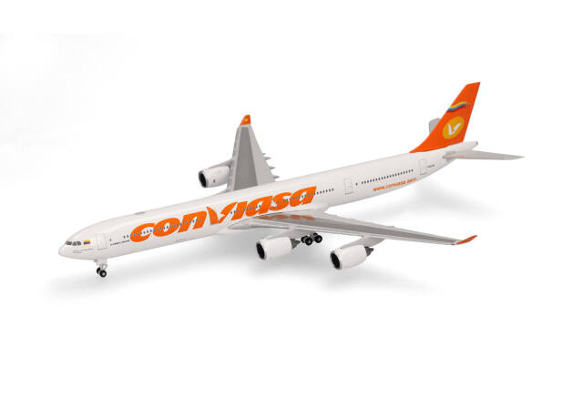 herpa wings 1/500 (ダイキャスト製) A340-600 コンビアサ航空 "El Brillante" YV3535