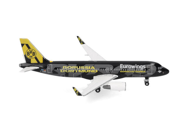 [予約]herpa wings 1/500 (ダイキャスト製) A320 ユーロウイングス "BVB Mannschaftsairbus" D-AEWM