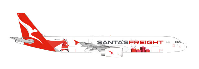 [予約]herpa wings 1/500 (ダイキャスト製) A321P2F カンタス・フレート "Santa's Freight" VH-XF4