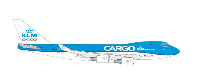 [予約]herpa wings 1/500 (ダイキャスト製) 747-400ERF KLMカーゴ "Oranje" PH-CKC