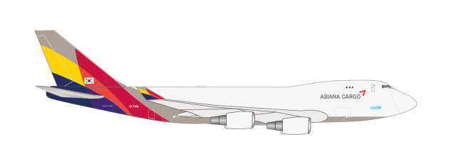 [予約]herpa wings 1/500 (ダイキャスト製) 747-400F アシアナカーゴ HL7616