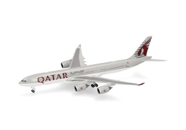 herpa wings 1/500 (ダイキャスト製) A340-500 カタールアミリフライト A7-HHH