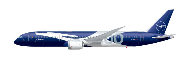 [予約]herpa wings 1/500 (ダイキャスト製) 787-9 ルフトハンザ航空 "100 Jahre" "Berlin" D-ABPU