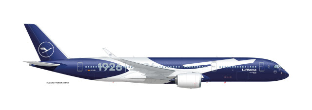 [予約]herpa wings 1/500 (ダイキャスト製) A350-900 ルフトハンザ航空 "100 Jahre" D-AIXL