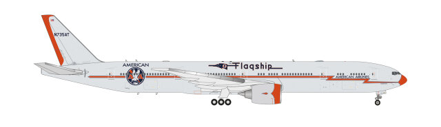 [予約]herpa wings 1/500 (ダイキャスト製) 777-300ER アメリカン航空 Flagship Heritage Livery N735AT