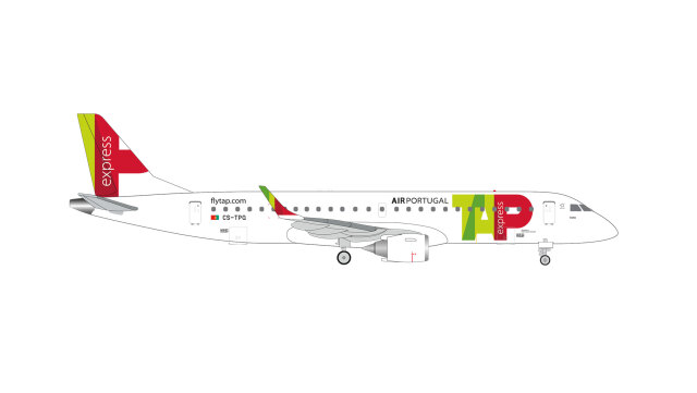 [予約]herpa wings 1/500 (ダイキャスト製) E190 TAPエクスプレス "Faro" CS-TPQ
