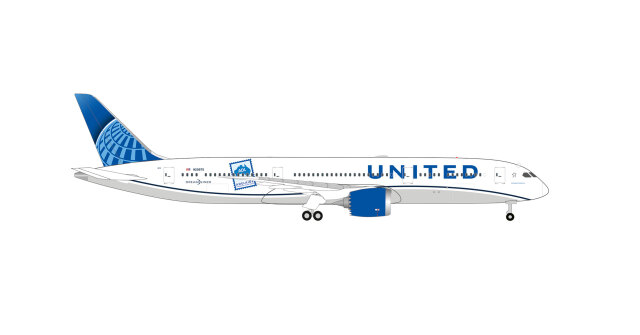 [予約]herpa wings 1/500 (ダイキャスト製) 787-9 ユナイテッド航空 "Adelaide" N29975