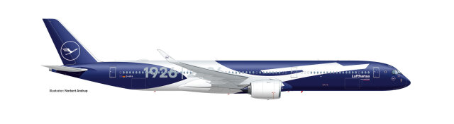 [予約]herpa wings 1/500 (ダイキャスト製) A350-1000 ルフトハンザ航空 "100 Jahre" "Deutschland" D-AIFA