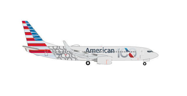 [予約]herpa wings 1/500 (ダイキャスト製) 737-800 アメリカン航空 "100 Years" N840NN