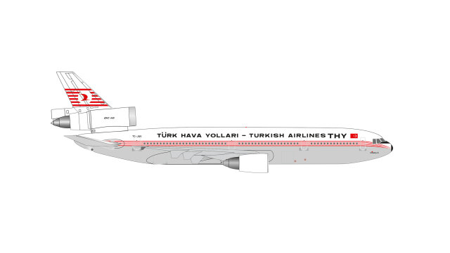 [予約]herpa wings 1/500 (ダイキャスト製) DC-10-10 ターキッシュエアラインズ "Istanbul" TC-JAU