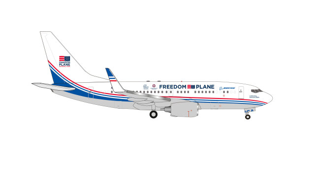 [予約]herpa wings 1/500 (ダイキャスト製) 1/500 737-700BBJ ボーイング "Freedom Plane" N836BA