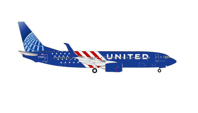 [予約]herpa wings 1/500 (ダイキャスト製) 1/500 737-800 ユナイテッド航空 "America 250"