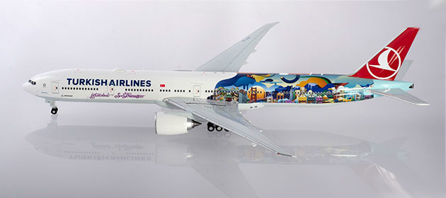 herpa wings 1/200 777-300ER トルコ航空 "Istanbul-San Francisco" TC-JJU