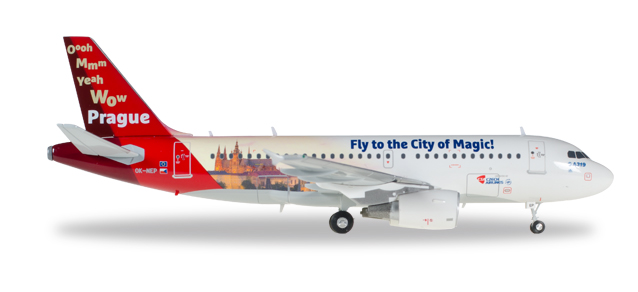 herpa wings 1/200 A319 CSAチェコ航空 "Prague City of Magic"OK-NEP
