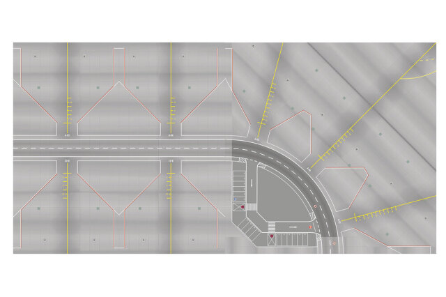 herpa wings 1/200 飛行場・管制塔 ベースプレート (HE57301用)