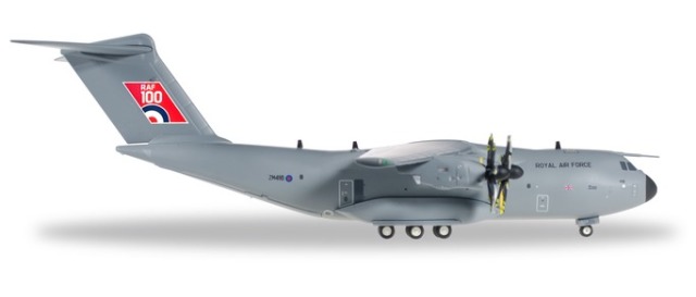 herpa wings 1/200 A400M イギリス空軍 No LXX Sq ブライズノートン "RAF100" ZM416