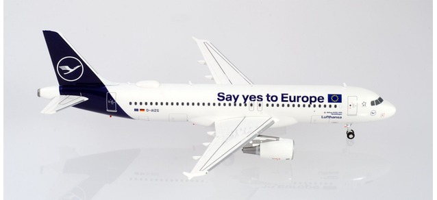 herpa wings 1/200 A320 ルフトハンザ航空  "Say yes to Europe" D-AIZG