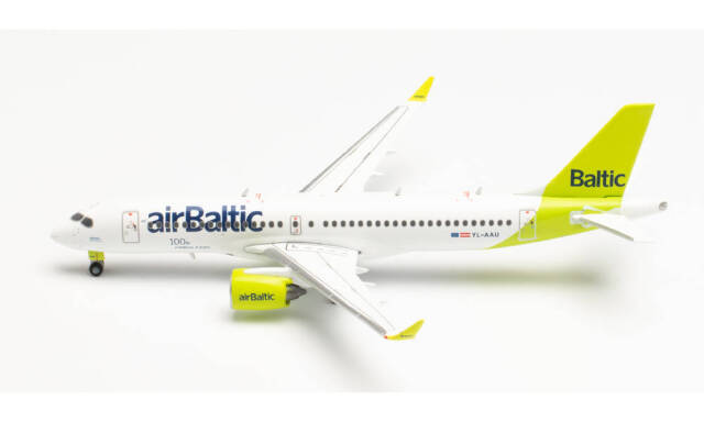 herpa wings 1/400 A220-300 エアバルチック (新塗装) “100th A220” – YL-AAU