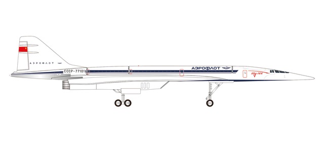 1/200 ヘルパ ツポレフTU-144D アエロフロート ジンスハイム博物館 1