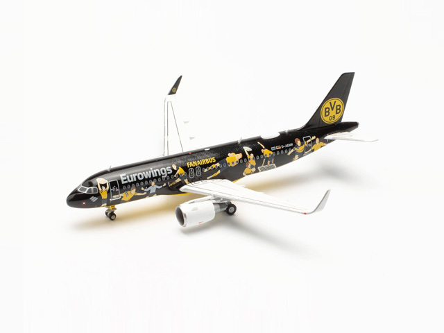 herpa wings 1/400 A320 ユーロウイングス “BVB Fanairbus” D-AEWM